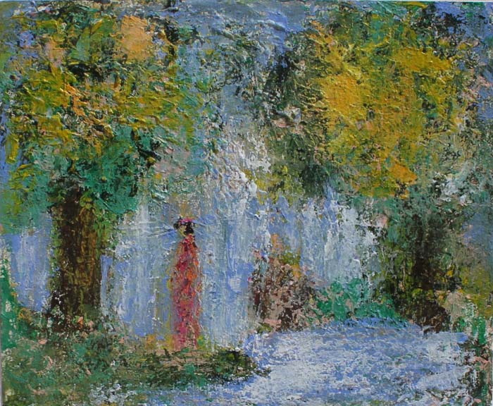 10 La poeta. T. Mixta 13,5x16,5 cm.