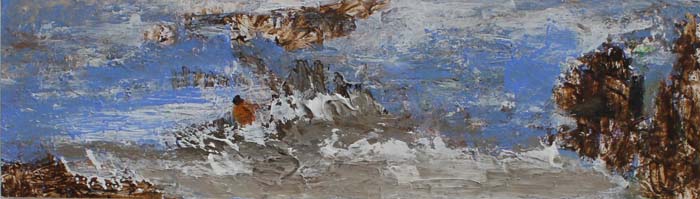 16 Naufrago. T. Mixta 7x24,5 cm.