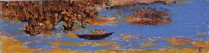 18 La espera. T. Mixta 6,5x24,5 cm.