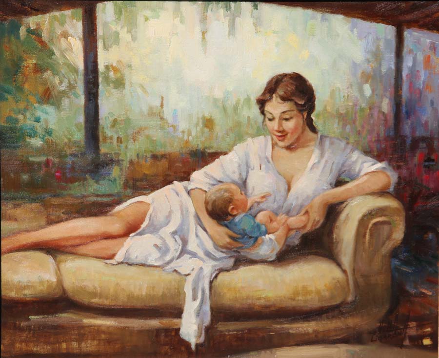 24 Maternidad O.l 50x61 cm.