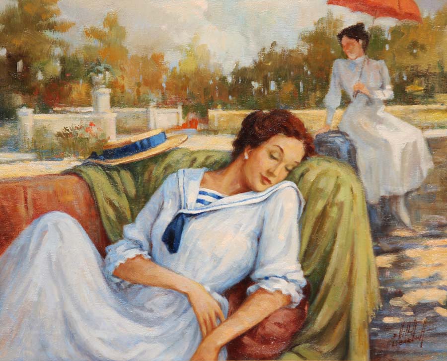 25 Seista campestre O.l 50x61 cm.