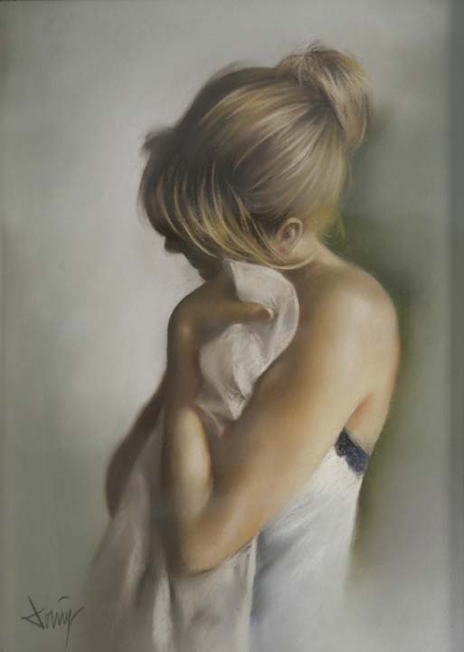 07  Acariciandose Pastel 35x27cm.