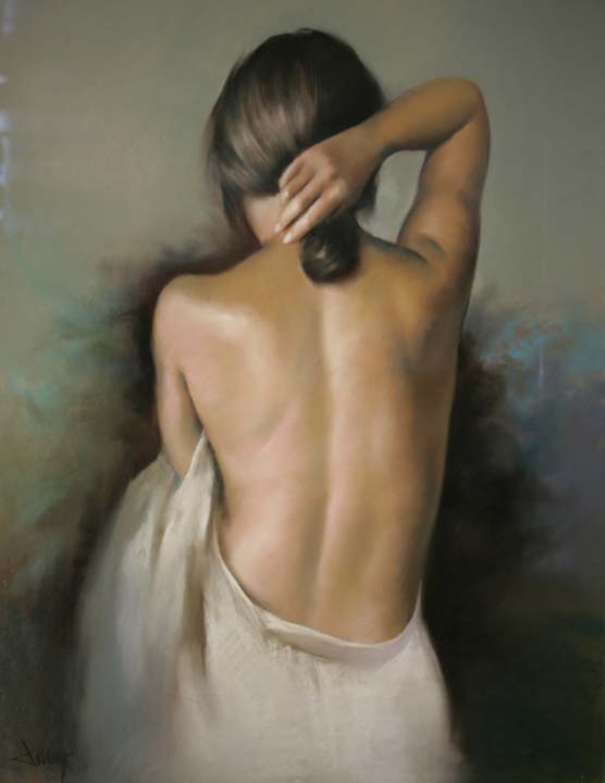 09 Dama en tocador Pastel 81x65cm.