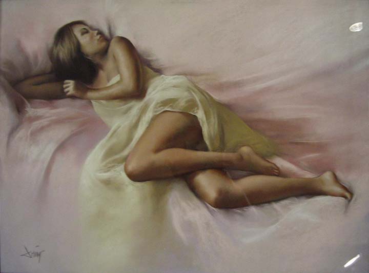 23 Dulce despertar Pastel 54x73cm.