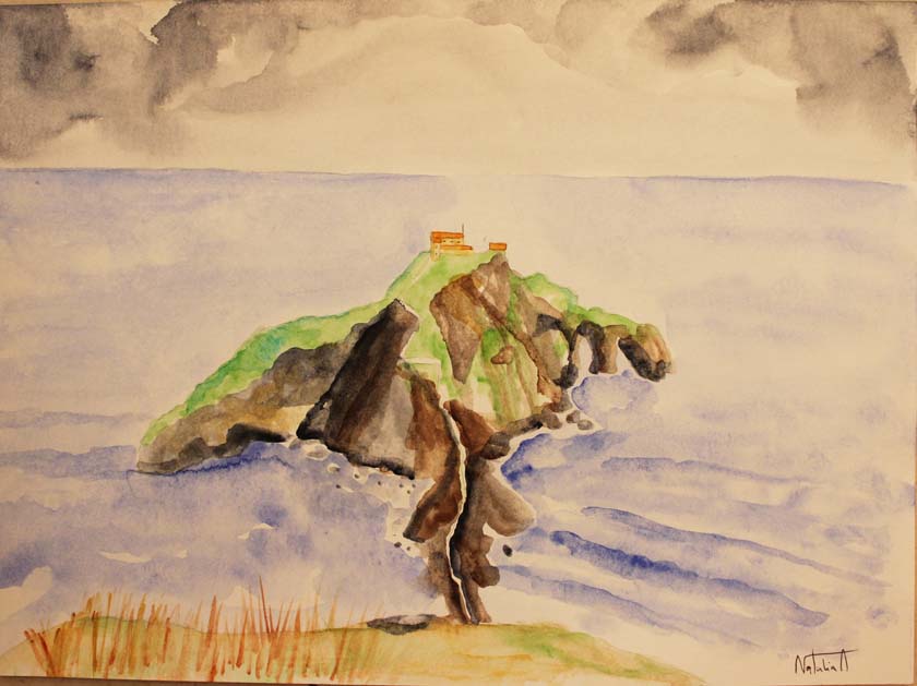 21- 06- 23X32 cm. San Juan de Gaztelugatxe