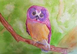 04- 60 Un regalo With owl my love 33x46