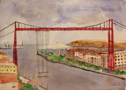 10- 23X32cm. Puente colgante