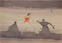 12- 21 16x23cm. Pelota vasca