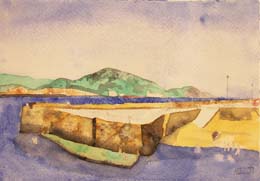 23- 08- 23X32cm. Monte Serantes y Puerto Viejo, Algorta