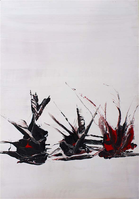 10 Night Birds I I. Acrilico sobre madera. 100x70 cm.