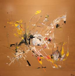 07 La primavera. Acrilico sobre madera.  110x100 cm.