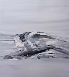 08 Sedimento I. Acrilico sobre madera. 85x75 cm.