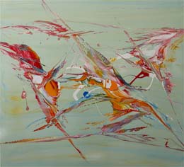 09 Piscis VII. Acrilico sobre madera. 100x110 cm.