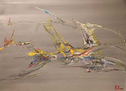 18 Bird of paradise. Acrilico sobre madera.