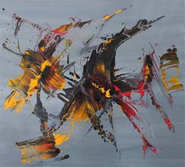 19 Piscis V. Acrilico sobre madera. 90x100 cm.