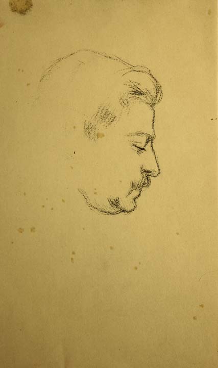 05- 5 Estudio de cabeza Litografia 162x103 mm.