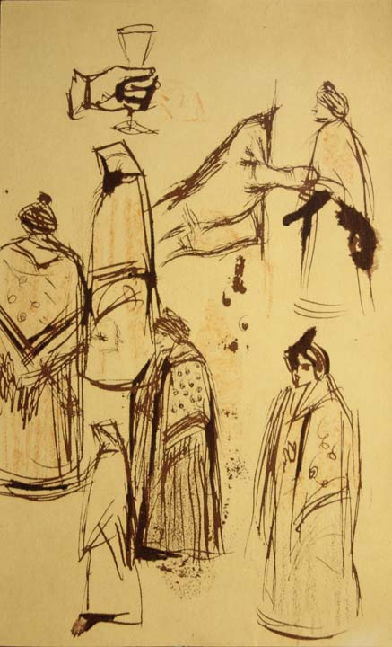 22- 22 Estudio de mantillas 170x102 mm.