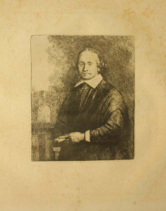 59- 13- 181 Retrato de caballero con domento Aguafuerte 120x100 mm.