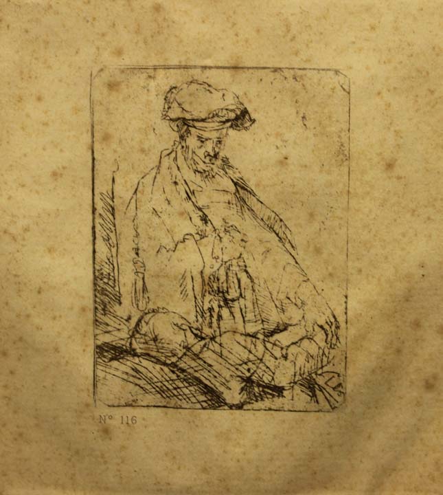 65- 19- 116 La meditacion Aguafuerte 930x105 mm.