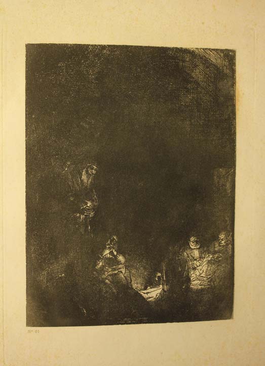 73- 27- 61 La adoracion de los Reyes Magos Aguafuerte 207x156 mm.