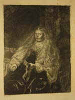 47- 01-199 Saskia, esposa del artista Aguafuerte 222x165 mm.