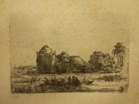 62- 16- 344 Urbano entre arbolado Aguafuerte 100x150 mm.