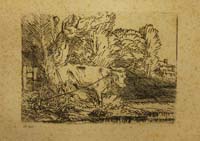 66- 20- 346 Vaca pastando Aguafuerte 750x102 mm.