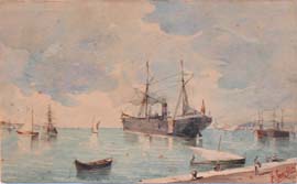 Escena Portuaria de época-Joaquín Sorolla-