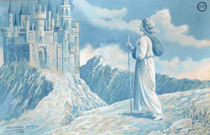 20x13 Un castillo que, enhiesto, casi en las nubes toca...