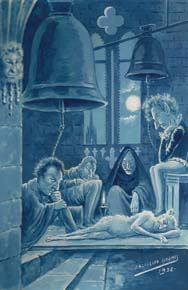 13x19 Duermen sueños letargosos de reptil, duendes y trasgos