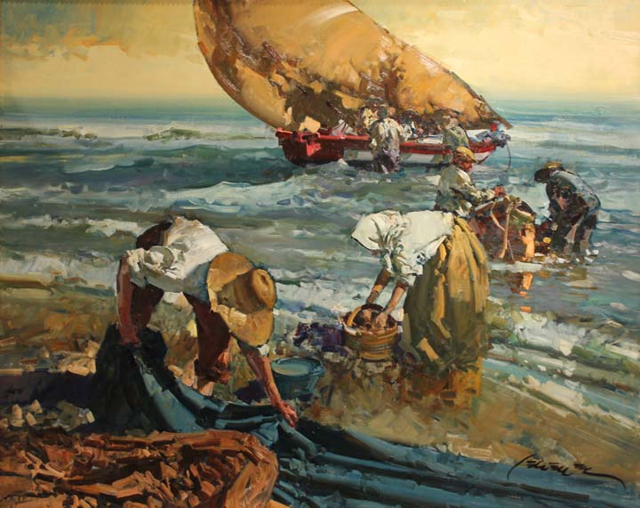 04 Pescadores de Valencia o.l. 100x81cm.