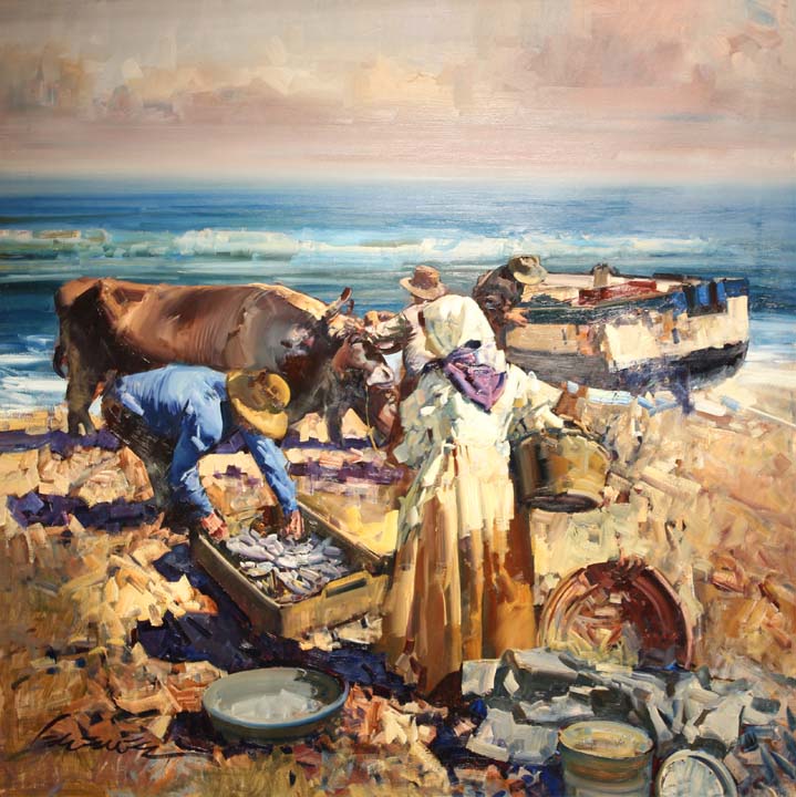 07 Playa de Levante o.l. 80x80cm.