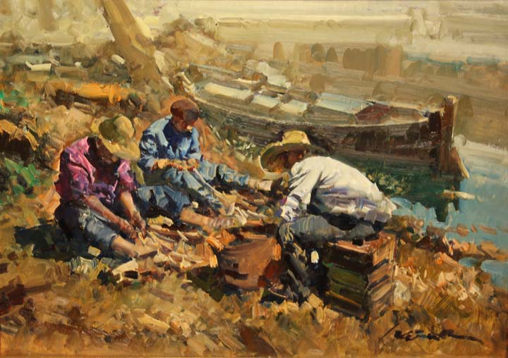 16 La albufera o.l. 46x33cm.