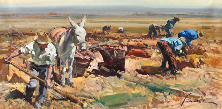 18 La siega o.l. 40x80cm.