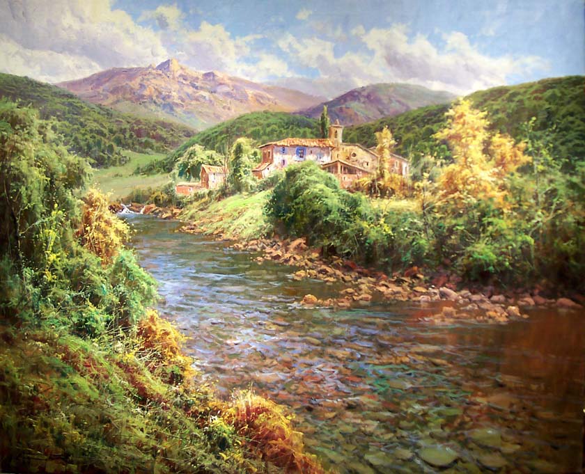 El valle del Benasque O.l.  100x81 cm.