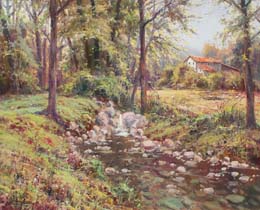 Bosque de la Garrotxa- Cataluna O.l. 61x50 cm.