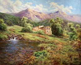 Luz en las montanas- Huesca O.L. 81x65 cm.