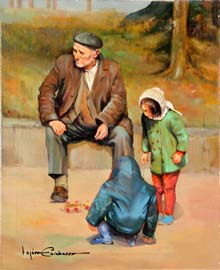 11- 61x50-Anciano con ninos.