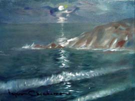 18- Marina luna llena 31x24cm.