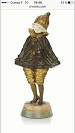 42MG Chiparus  La payasito grande. Bronce y marfil