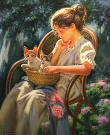 Modelo con gatitos 65x81