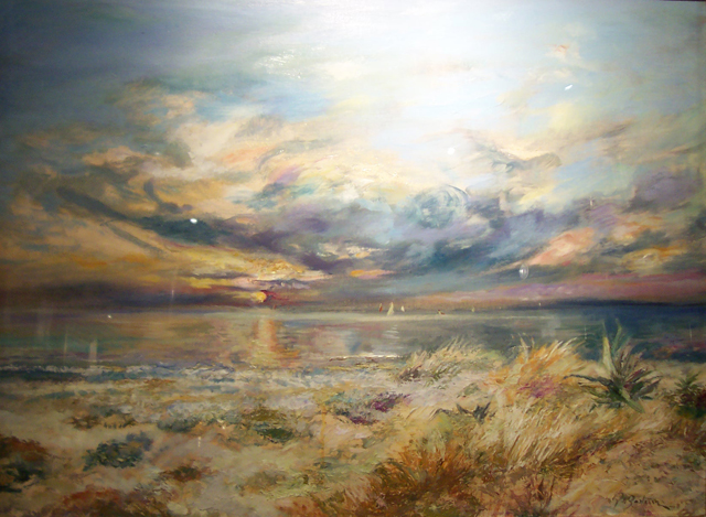 006 Atardecer en Chiclana 100x73cm. Oleo sobre lienzo