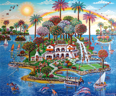 03 Vive como quieras en la isla 60x73cm.