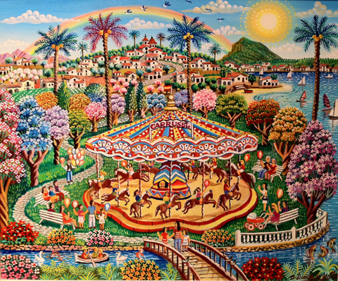 19 Carrusel del Mediterraneo, Javea 38x46cm.