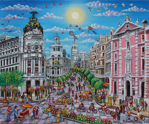 32 Alcala Gran Via- Madrid 33x40cm.