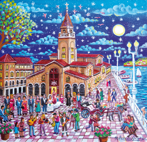 37 Vivan los novios- Parroquia de San Pedro Gijon  25x26cm.
