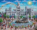 15 Fuente Cibeles y Palacio comunicaciones- Madrid 38x46cm.