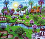 36 En el club de golf 24x28cm.