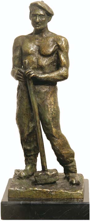 40- Labrador con porra 28x11cm.