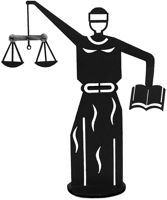 05 La justicia- acero corten 26x20cm.